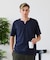 【汗染みの目立ちにくいTシャツ ZEROSTAIN】キーネックTシャツ 防汚 ＵＶカット 綿タッチ・厚手
