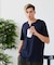 【汗染みの目立ちにくいTシャツ ZEROSTAIN】キーネックTシャツ 防汚 ＵＶカット 綿タッチ・厚手