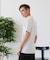 【汗染みの目立ちにくいTシャツ ZEROSTAIN】キーネックTシャツ 防汚 ＵＶカット 綿タッチ・厚手