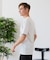 【汗染みの目立ちにくいTシャツ ZEROSTAIN】キーネックTシャツ 防汚 ＵＶカット 綿タッチ・厚手