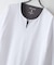 【汗染みの目立ちにくいTシャツ ZEROSTAIN】フェイクレイヤード ビッグシルエット キーネック クルーネック 7分袖Tシャツ 防汚 ＵＶカット 綿タッチ・厚手