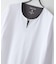 【汗染みの目立ちにくいTシャツ ZEROSTAIN】フェイクレイヤード ビッグシルエット キーネック クルーネック 7分袖Tシャツ 防汚 ＵＶカット 綿タッチ・厚手