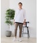 【汗染みの目立ちにくいTシャツ ZEROSTAIN】フェイクレイヤード ビッグシルエット キーネック クルーネック 7分袖Tシャツ 防汚 ＵＶカット 綿タッチ・厚手