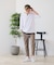【汗染みの目立ちにくいTシャツ ZEROSTAIN】フェイクレイヤード ビッグシルエット キーネック クルーネック 7分袖Tシャツ 防汚 ＵＶカット 綿タッチ・厚手