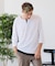 【汗染みの目立ちにくいTシャツ ZEROSTAIN】フェイクレイヤード ビッグシルエット キーネック クルーネック 7分袖Tシャツ 防汚 ＵＶカット 綿タッチ・厚手