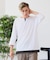 【汗染みの目立ちにくいTシャツ ZEROSTAIN】フェイクレイヤード ビッグシルエット キーネック クルーネック 7分袖Tシャツ 防汚 ＵＶカット 綿タッチ・厚手
