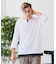 【汗染みの目立ちにくいTシャツ ZEROSTAIN】フェイクレイヤード ビッグシルエット キーネック クルーネック 7分袖Tシャツ 防汚 ＵＶカット 綿タッチ・厚手