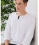 【汗染みの目立ちにくいTシャツ ZEROSTAIN】フェイクレイヤード ビッグシルエット キーネック クルーネック 7分袖Tシャツ 防汚 ＵＶカット 綿タッチ・厚手