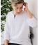 【汗染みの目立ちにくいTシャツ ZEROSTAIN】フェイクレイヤード ビッグシルエット キーネック クルーネック 7分袖Tシャツ 防汚 ＵＶカット 綿タッチ・厚手