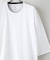 【汗染みの目立ちにくいTシャツ ZEROSTAIN】フェイクレイヤード ビッグシルエット キーネック クルーネック 7分袖Tシャツ 防汚 ＵＶカット 綿タッチ・厚手