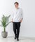【汗染みの目立ちにくいTシャツ ZEROSTAIN】フェイクレイヤード ビッグシルエット キーネック クルーネック 7分袖Tシャツ 防汚 ＵＶカット 綿タッチ・厚手