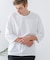 【汗染みの目立ちにくいTシャツ ZEROSTAIN】フェイクレイヤード ビッグシルエット キーネック クルーネック 7分袖Tシャツ 防汚 ＵＶカット 綿タッチ・厚手
