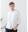 【汗染みの目立ちにくいTシャツ ZEROSTAIN】フェイクレイヤード ビッグシルエット キーネック クルーネック 7分袖Tシャツ 防汚 ＵＶカット 綿タッチ・厚手