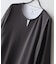 【汗染みの目立ちにくいTシャツ ZEROSTAIN】フェイクレイヤード ビッグシルエット キーネック クルーネック 7分袖Tシャツ 防汚 ＵＶカット 綿タッチ・厚手