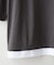 【汗染みの目立ちにくいTシャツ ZEROSTAIN】フェイクレイヤード ビッグシルエット キーネック クルーネック 7分袖Tシャツ 防汚 ＵＶカット 綿タッチ・厚手