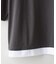 【汗染みの目立ちにくいTシャツ ZEROSTAIN】フェイクレイヤード ビッグシルエット キーネック クルーネック 7分袖Tシャツ 防汚 ＵＶカット 綿タッチ・厚手