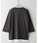 【汗染みの目立ちにくいTシャツ ZEROSTAIN】フェイクレイヤード ビッグシルエット キーネック クルーネック 7分袖Tシャツ 防汚 ＵＶカット 綿タッチ・厚手
