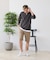 【汗染みの目立ちにくいTシャツ ZEROSTAIN】フェイクレイヤード ビッグシルエット キーネック クルーネック 7分袖Tシャツ 防汚 ＵＶカット 綿タッチ・厚手