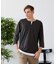 【汗染みの目立ちにくいTシャツ ZEROSTAIN】フェイクレイヤード ビッグシルエット キーネック クルーネック 7分袖Tシャツ 防汚 ＵＶカット 綿タッチ・厚手