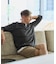 【汗染みの目立ちにくいTシャツ ZEROSTAIN】フェイクレイヤード ビッグシルエット キーネック クルーネック 7分袖Tシャツ 防汚 ＵＶカット 綿タッチ・厚手
