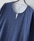 【汗染みの目立ちにくいTシャツ ZEROSTAIN】フェイクレイヤード ビッグシルエット キーネック クルーネック 7分袖Tシャツ 防汚 ＵＶカット 綿タッチ・厚手