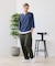 【汗染みの目立ちにくいTシャツ ZEROSTAIN】フェイクレイヤード ビッグシルエット キーネック クルーネック 7分袖Tシャツ 防汚 ＵＶカット 綿タッチ・厚手