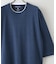 【汗染みの目立ちにくいTシャツ ZEROSTAIN】フェイクレイヤード ビッグシルエット キーネック クルーネック 7分袖Tシャツ 防汚 ＵＶカット 綿タッチ・厚手