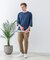 【汗染みの目立ちにくいTシャツ ZEROSTAIN】フェイクレイヤード ビッグシルエット キーネック クルーネック 7分袖Tシャツ 防汚 ＵＶカット 綿タッチ・厚手