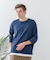 【汗染みの目立ちにくいTシャツ ZEROSTAIN】フェイクレイヤード ビッグシルエット キーネック クルーネック 7分袖Tシャツ 防汚 ＵＶカット 綿タッチ・厚手