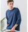【汗染みの目立ちにくいTシャツ ZEROSTAIN】フェイクレイヤード ビッグシルエット キーネック クルーネック 7分袖Tシャツ 防汚 ＵＶカット 綿タッチ・厚手