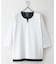 【汗染みの目立ちにくいTシャツ ZEROSTAIN】フェイクレイヤード ビッグシルエット キーネック クルーネック 7分袖Tシャツ 防汚 ＵＶカット 綿タッチ・厚手