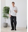 【汗染みの目立ちにくいTシャツ ZEROSTAIN】フェイクレイヤード ビッグシルエット キーネック クルーネック 7分袖Tシャツ 防汚 ＵＶカット 綿タッチ・厚手