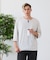 【汗染みの目立ちにくいTシャツ ZEROSTAIN】フェイクレイヤード ビッグシルエット キーネック クルーネック 7分袖Tシャツ 防汚 ＵＶカット 綿タッチ・厚手