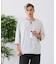 【汗染みの目立ちにくいTシャツ ZEROSTAIN】フェイクレイヤード ビッグシルエット キーネック クルーネック 7分袖Tシャツ 防汚 ＵＶカット 綿タッチ・厚手