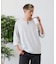 【汗染みの目立ちにくいTシャツ ZEROSTAIN】フェイクレイヤード ビッグシルエット キーネック クルーネック 7分袖Tシャツ 防汚 ＵＶカット 綿タッチ・厚手