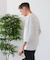 【汗染みの目立ちにくいTシャツ ZEROSTAIN】フェイクレイヤード ビッグシルエット キーネック クルーネック 7分袖Tシャツ 防汚 ＵＶカット 綿タッチ・厚手