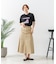【CONVERSE】 シューズ サガラ 刺繍 5分袖 Tシャツ レディース ゆったり リラックス