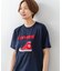 【CONVERSE】 シューズ サガラ 刺繍 5分袖 Tシャツ レディース ゆったり リラックス