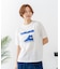 【CONVERSE】 シューズ サガラ 刺繍 5分袖 Tシャツ レディース ゆったり リラックス