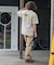 【RAGGED MOUNTAIN】BETHEL/べテル オーバーサイズT グラフィックＴシャツ ルーズシルエット バックプリント アウトドア キャンプ