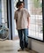 【RAGGED MOUNTAIN】【背中で見せるバックプリント】ALITON/アリトン ビッグT バックプリントＴシャツ ルーズシルエット ストリート アウトドア 綿100%