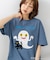 【ねないこだれだ】【コットン100％のしっかりした生地 ドロップショルダー】オリジナルデザイン 刺繍Tシャツ せなけいこ 絵本 コラボ キャラクター 半袖 ユニセックス おばけ グッズ かわいい