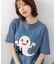 【ねないこだれだ】【コットン100％のしっかりした生地 ドロップショルダー】オリジナルデザイン 刺繍Tシャツ せなけいこ 絵本 コラボ キャラクター 半袖 ユニセックス おばけ グッズ かわいい