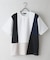 【BLUE STANDARD】ドライリップル 切り替えデザインTシャツ 吸水速乾 ストレッチ イージーケア さらさら快適 カットソー