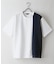 【BLUE STANDARD】ドライリップル 切り替えデザインTシャツ 吸水速乾 ストレッチ イージーケア さらさら快適 カットソー