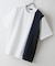 【BLUE STANDARD】ドライリップル 切り替えデザインTシャツ 吸水速乾 ストレッチ イージーケア さらさら快適 カットソー