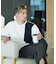 【BLUE STANDARD】ドライリップル 切り替えデザインTシャツ 吸水速乾 ストレッチ イージーケア さらさら快適 カットソー