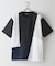 【BLUE STANDARD】ドライリップル 切り替えデザインTシャツ 吸水速乾 ストレッチ イージーケア さらさら快適 カットソー