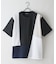 【BLUE STANDARD】ドライリップル 切り替えデザインTシャツ 吸水速乾 ストレッチ イージーケア さらさら快適 カットソー
