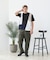 【BLUE STANDARD】ドライリップル 切り替えデザインTシャツ 吸水速乾 ストレッチ イージーケア さらさら快適 カットソー